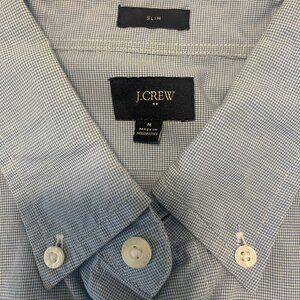 J.Crew Light Blue Oxford Button-Down Shirt (Size Medium)